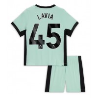 Otroški Nogometni dresi Chelsea Romeo Lavia #45 Tretji 2023-24 Kratek Rokav (+ Kratke hlače)